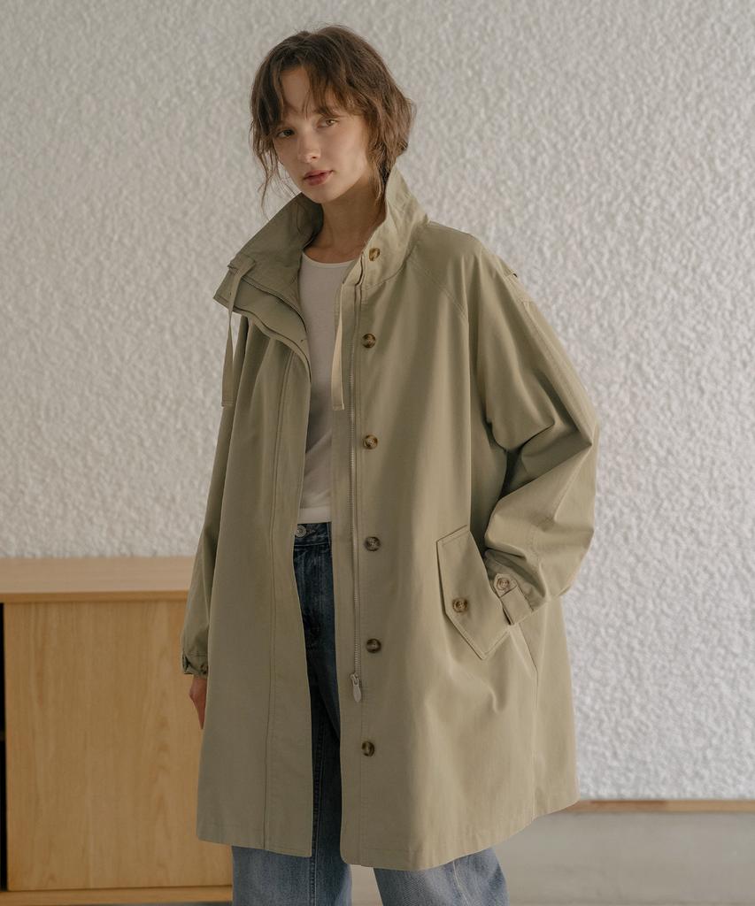 TILL I DIE High Neck Utility Jacket [Tifa06Jk09]_Brown