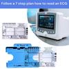 1Pc/1 Set EKG 7 Step Ruler Plastic Electrocardiogram Caliper Measuring Tool Transparent