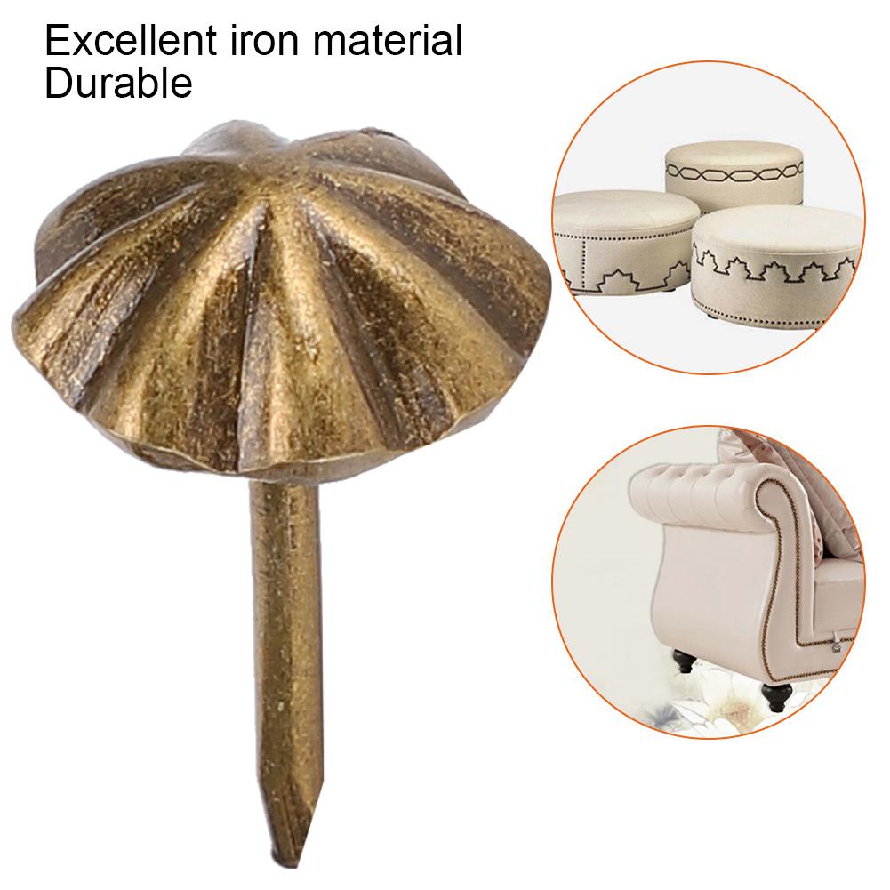 150 шт. Обивочные гвозди Ретро Глянцевый узор Декор дивана Сделай сам Аксессуары для одежды Железо 11 мм