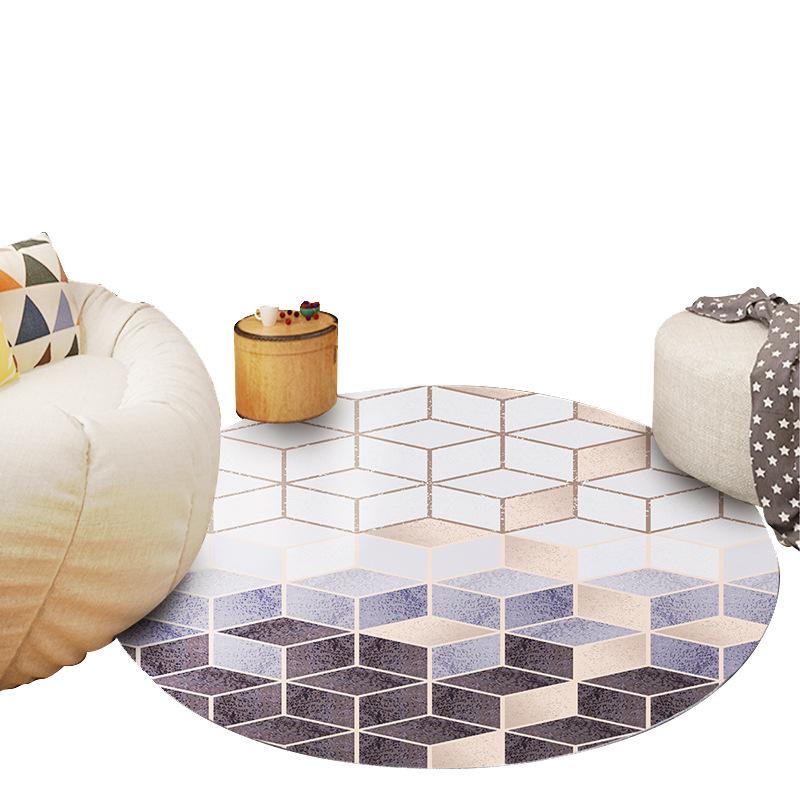 Круглый ковер для гостиной Геометрический абстрактный ковер под журнальный столик и диван Домашний ковер для спальни Прикроватный ковер