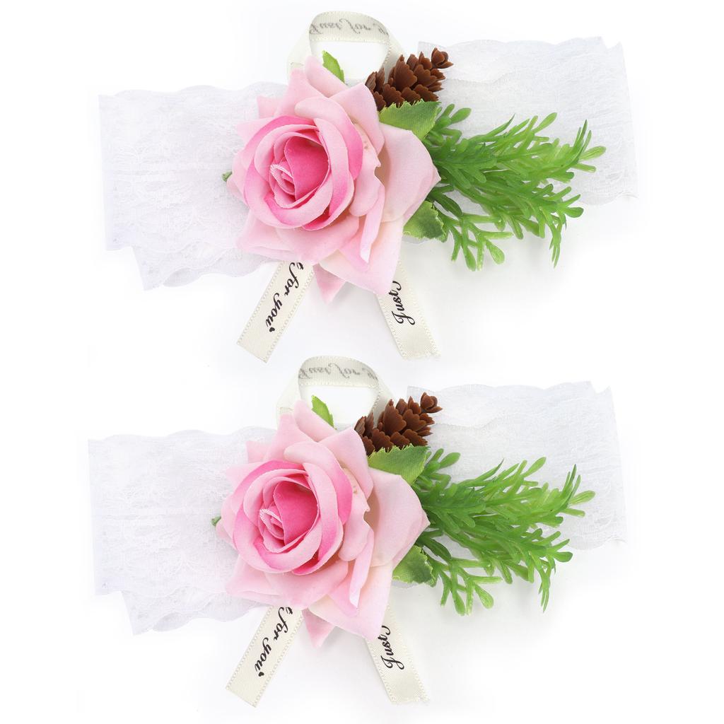 2 шт. шелковый цветок на запястье невесты свадебный корсаж свадебная церемония украшения поставка