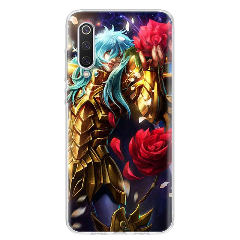 Чехол с изображением аниме Saint Seiya для Xiaomi Redmi Note 10 Pro Max 10S 9 9S 9T 8 8T 11T 11S 11 5G 11E 7 6 5 4X Coque