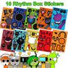 Cartoon Game Stickers Make-a-Face Stickers for Kids DIY Game Character Stickers for Party Supply Class Reward Book Decor Birthday Gifts
