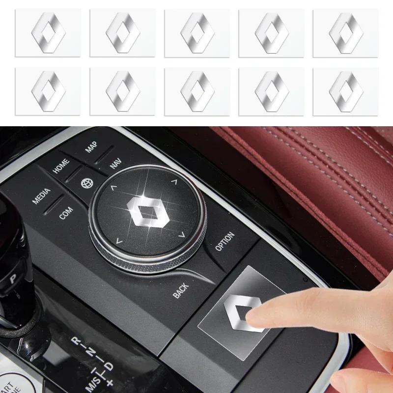 2/5/10pcs 3D Metal Car Emblem Sticker Decor Badge Decal Interior Styling For Renault DACIA Logan Scenic Loguna Kadjar Twingo HH41