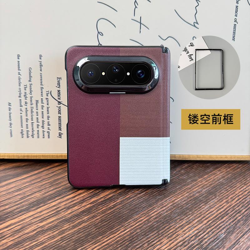 Применимо к чехлу для мобильного телефона Huawei puraxMax коллекционное издание широкий складной креативный кожаный узор центральная ось магнитная гальванизированная оболочка f