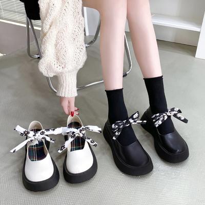 Туфли Мэри Джейн, новые летние модные туфли в британском стиле в стиле Лолиты с бантом и ремешками, туфли на плоской подошве с круглым носком, повседневные туфли-лодочки, женские лоферы