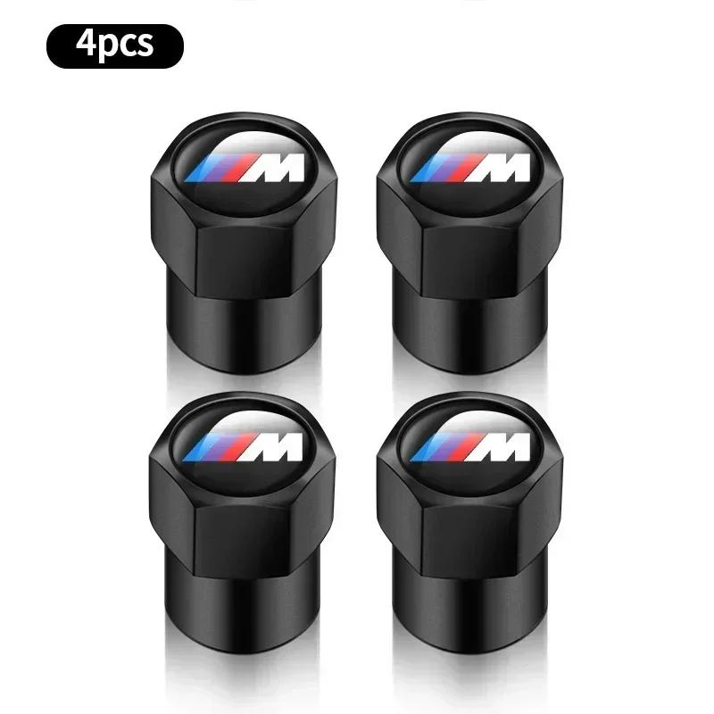 4Pcs Tire Valve Caps Aluminium Alloy Tire Valve Stem Caps Dust Proof Covers For BMW E36 E46 E53 E90 E60 E61 E93 E87 X1 X3 X5 X6