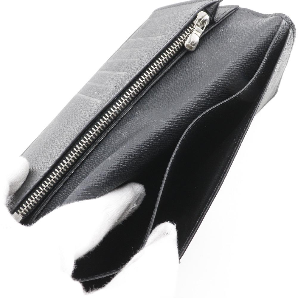 Louis Vuitton Portefeiulle Braza Purse M30501 Noir Black Taiga Mens Used