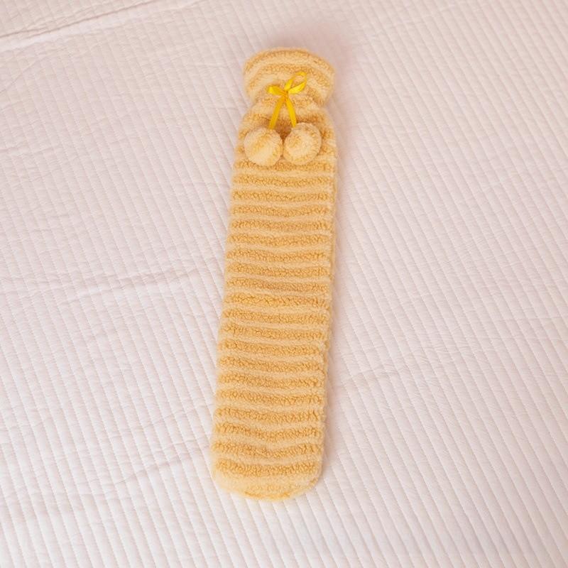 Длинная грелка в форме мультяшного кота с мягким коротким плюшем для тепла и в качестве подарка