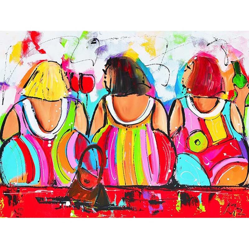 Полный круглый бриллиант 5D DIY сексуальная женская алмазная живопись мультфильм толстая леди Алмазная вышивка крестиком мозаика домашний декор