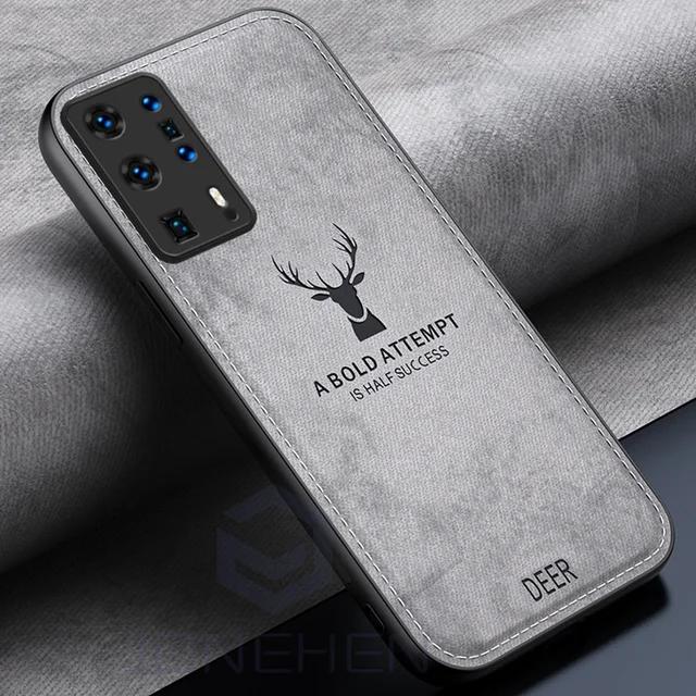 Тканевый чехол с оленем для телефона Huawei Mate 10 20 30 40 50 60 P20 P30 Lite P40 P60 Pro P70 ультра противоударный мягкий силиконовый чехол