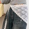 Trendy Lace Half Skirt Y2K Korean Spring Headscarf Lace Trim Apron  Skirt Accessories