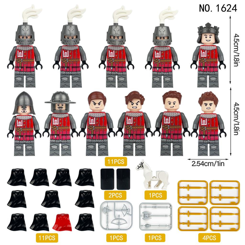 M1622 M1623 M1624 M1628 Ancient Roman Soldier King Building Block Minifigures Toy