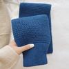Solid Color Neck Scarf Knitted Neck Warmer Cute Neckerchief Wrap  Women