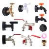 Соединители крана для IBC-контейнера S60 с крупной резьбой 1/2'' 3/4'' 16 мм Водяные адаптеры-соединители Садовые сменные клапаны Комплекты кранов