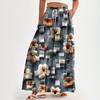 Women's Pocket High-waisted Wide-leg Pants Floral Print Casual Pants