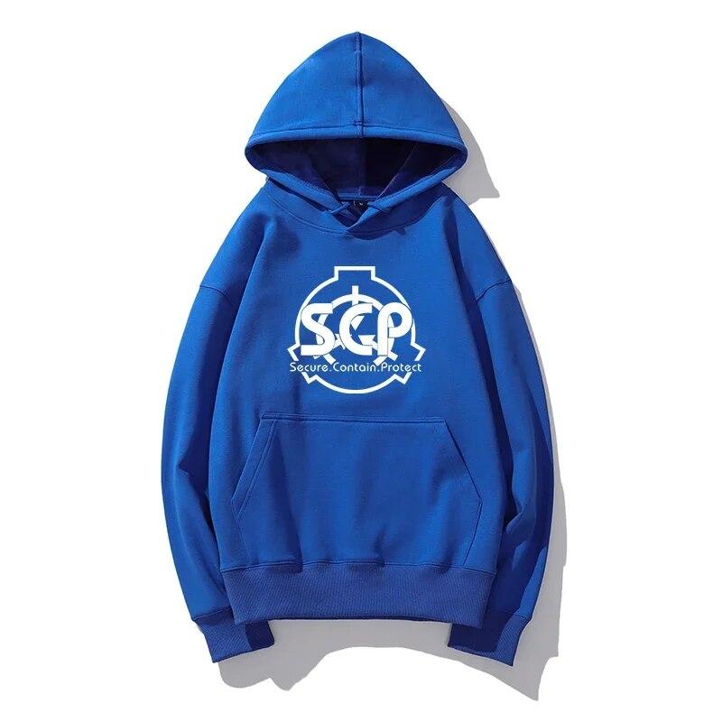 SCP аниме однотонная толстовка модная толстовка с длинными рукавами Высококачественная модная унисекс и женская толстовка повседневный пуловер с капюшоном y2K