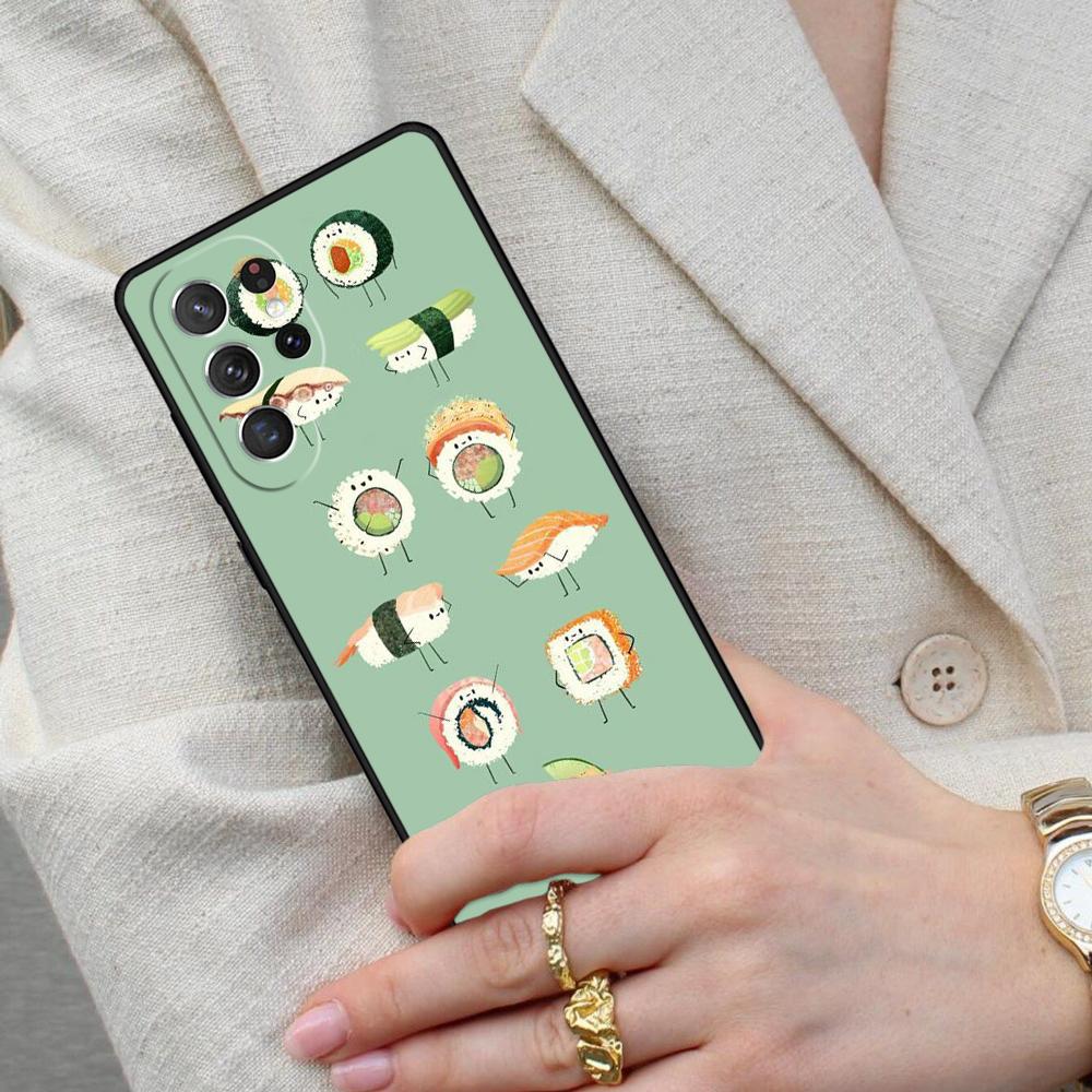 Sushi Food Cell Phone Case for Samsung Galaxy S26 Ultra S25 S24 S23 S22 S21 S20 Note10 Cover