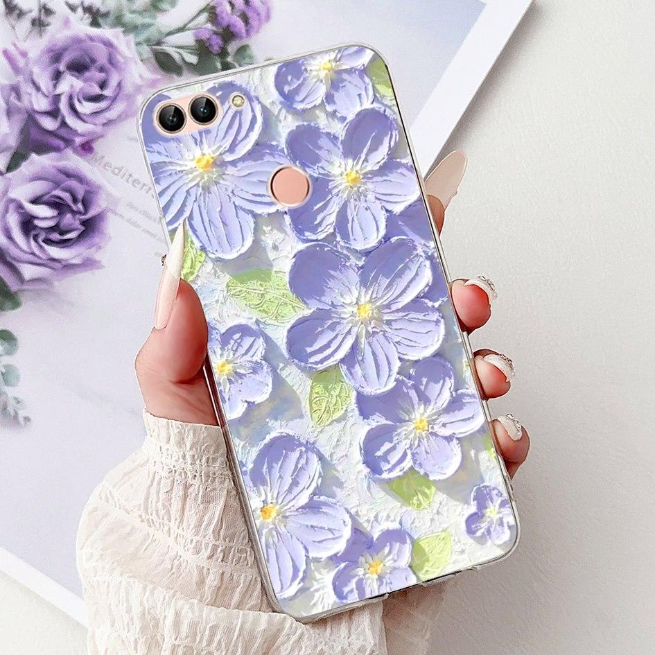 For Huawei P Smart 2018 Case Popular Butterfly Soft Silicone TPU Phone Back Cover For Huawei PSmart FIG-LX1 FIG-LX2 FIG-LX3 Case