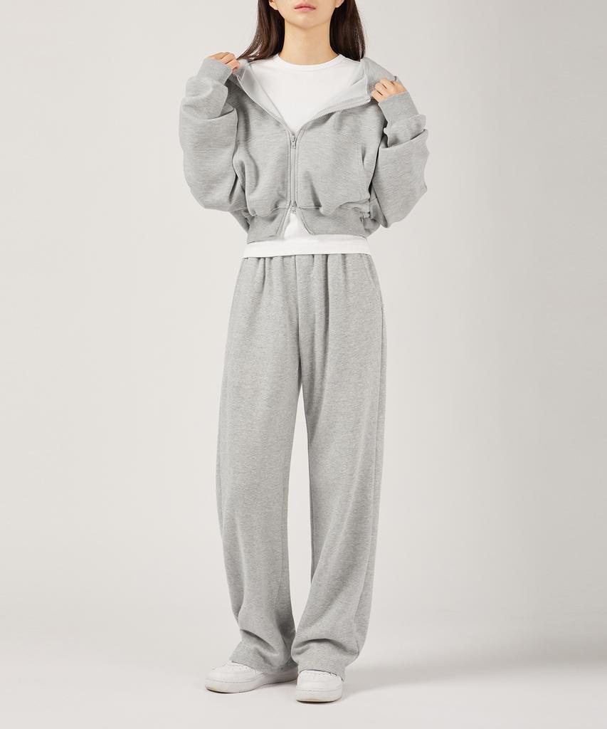 TOPBOY Women'S Straight Elastic Sweatpants Melange
