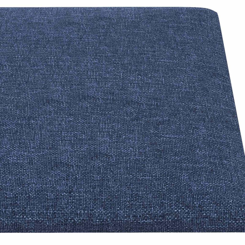 Wall Mounted Headboards 12 pcs Blue 30 x 15 cm Fabric