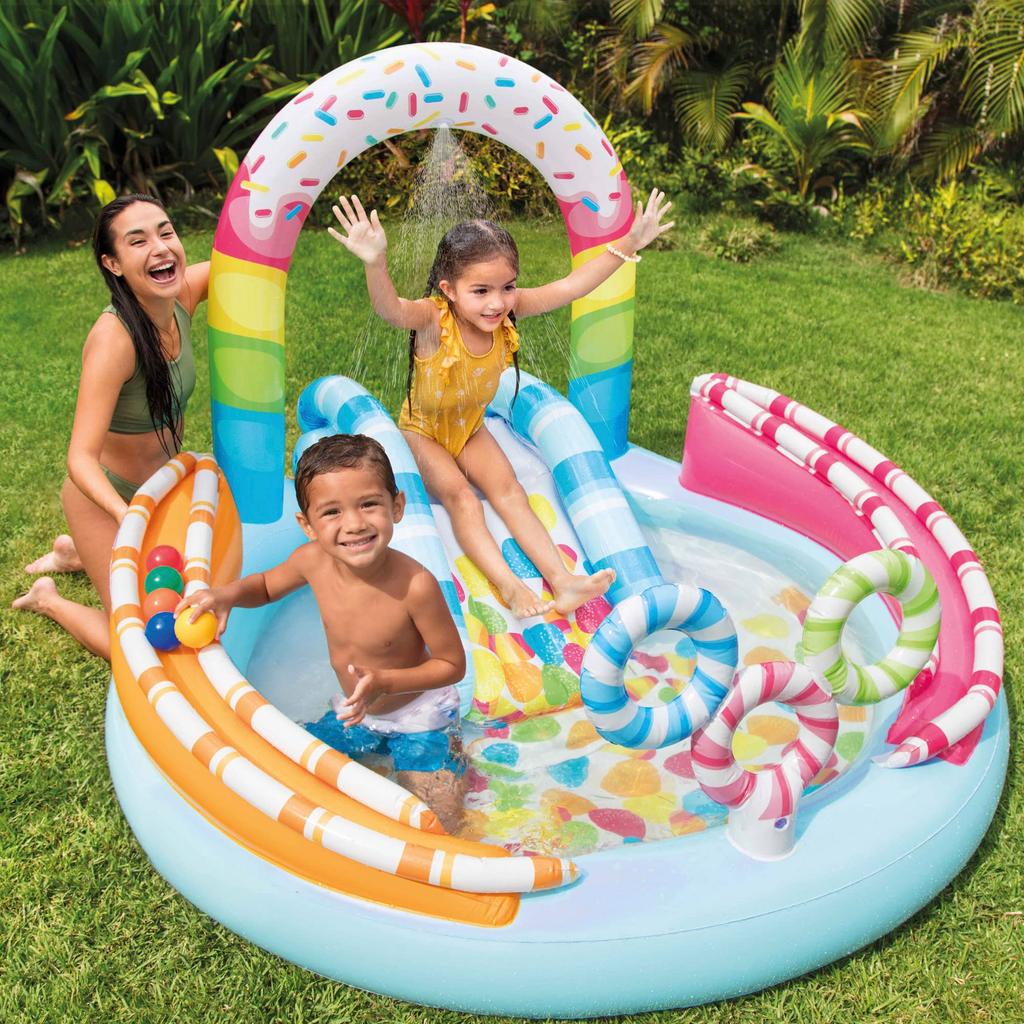 intex Большой игровой центр Candy Fun Pool 170 x 168 x 122 см, японский 57144 [Оригинальный продукт]