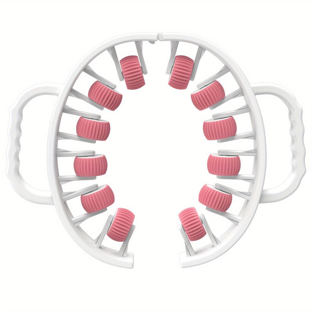 360° Muscle Roller, 12-Wheel Ring Leg Massager For Calves, Legs, Arms, Plastic Fascia Muscle Roll-On Fat Burner