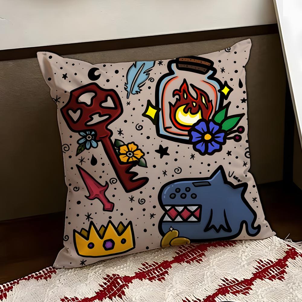 Game SSlay Tthe Spire Cushion Cover Reversible Soft Durable Pillow Cover Home Car MultiScene Use for Daily Comfort
