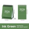 2026 Morandi Color Mini Desk Calendar, Desktop Planning Calendar Memo Message Small Ornament