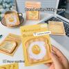 30Sheets Creative  Toast Shape Convenience Sticker Message Paper Adhesive Self Sticky Sticky Notepad School Supplies