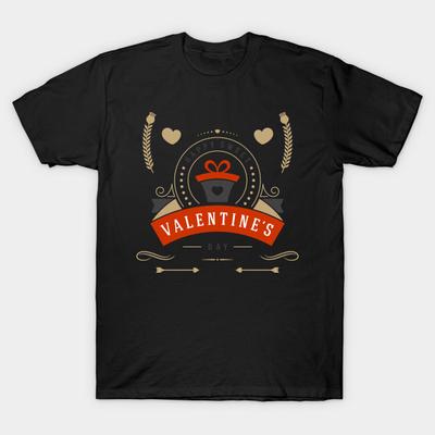 Мужская черная футболка с принтом Супер большая футболка happy-sweet-valentines-day-to-you Принт на термотрансферной бумаге без вырезания Хлопковая футболка