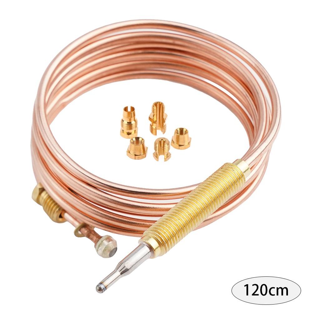 1Set M6 Thermocouple Replacement Set 60/90/120/150cm Universal Thread Gas Stove Probe Gas Valve Induction Line