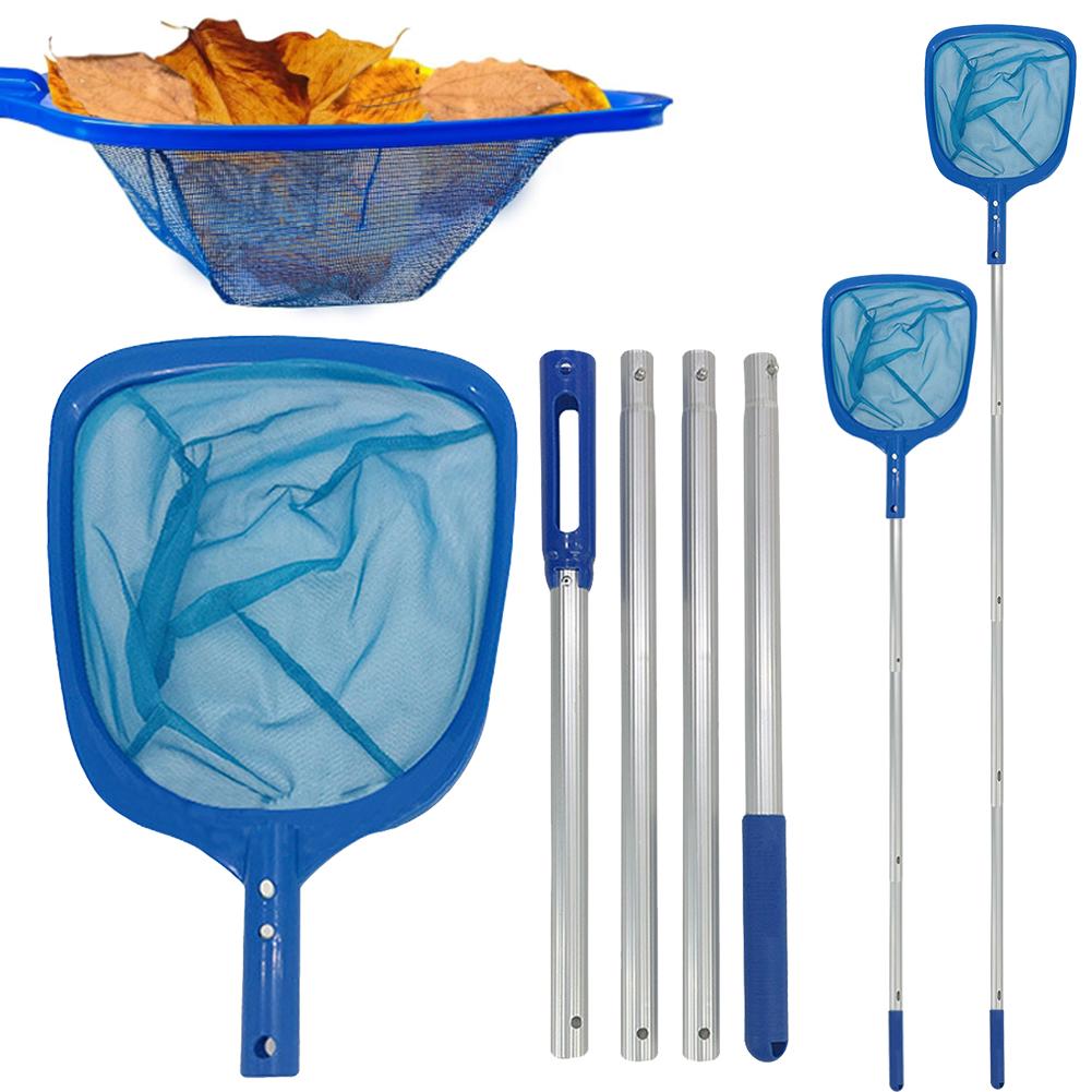 Сетка для скиммера для бассейна, сачок для бассейна с телескопическим стержнем, мелкая сетка, скиммер для бассейна, легкий многофункциональный, для фонтана в гидромассажной ванне