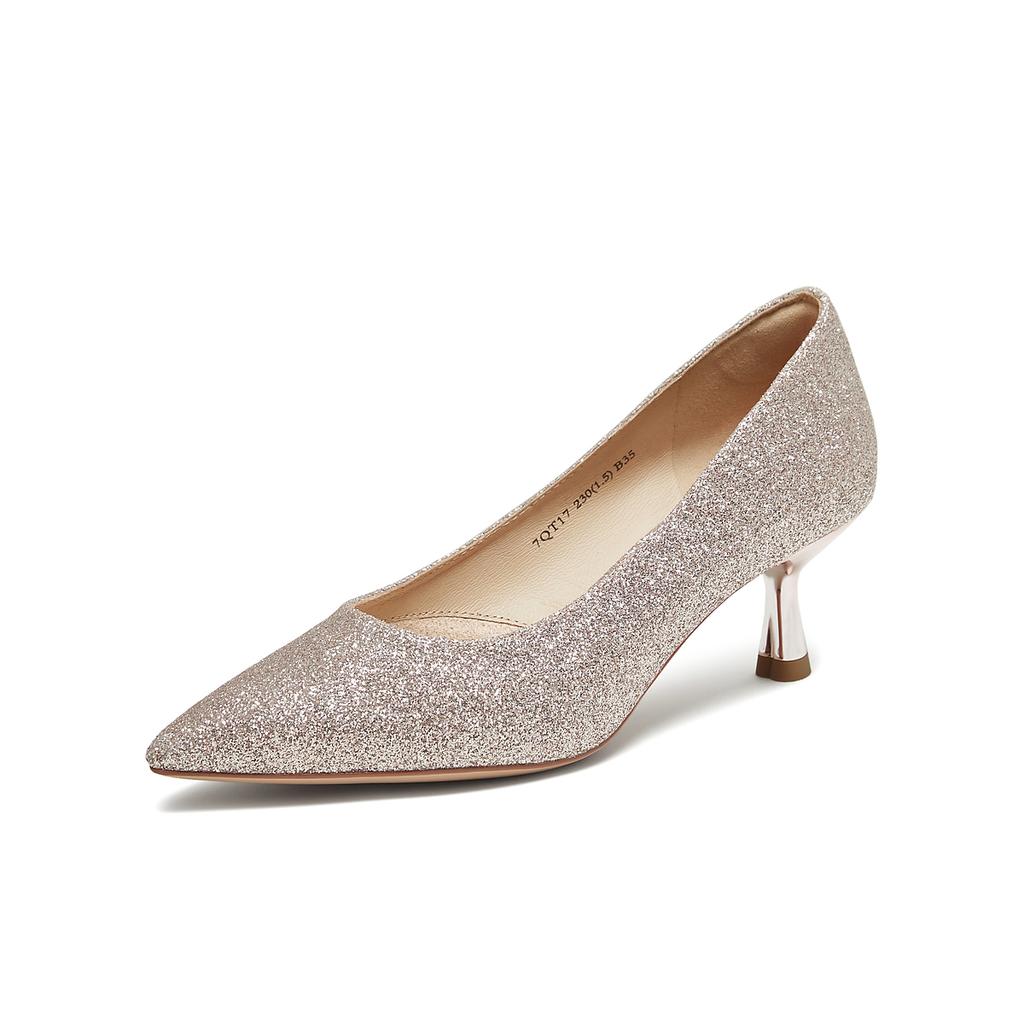 TATA/He She 2025 Autumn Shopping Mall Same Style Fashion Temperament Fine Heels