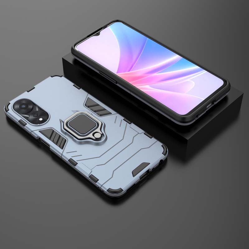 Противоударный чехол для OPPO A18 A38 A58 A78 A17 A57 A57S A77 A77S держатель кольца защитный задний чехол для Realme C67 4G 5G чехол для телефона