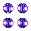 Set of 4 Dual LED Lights, Lights Up and Flashes, Powered by Button Cell Batteries (CR927 Compatible), Magnetic Switch, Wireless, for Dioramas, Plastic