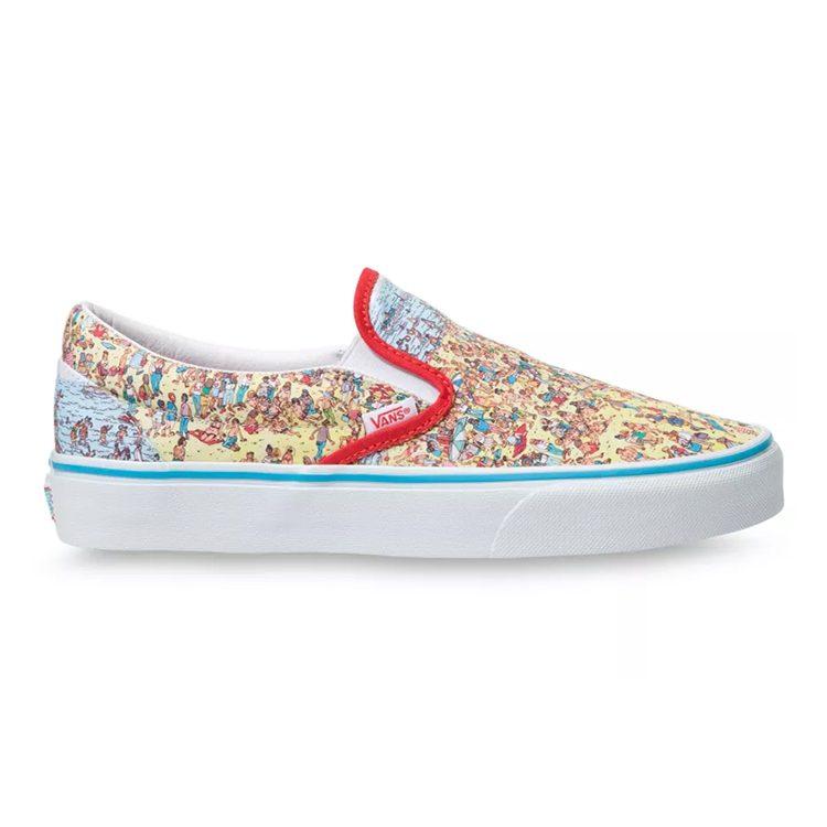 Vans Классические слипоны Где Уолли для детей VN0A4BUT3WO