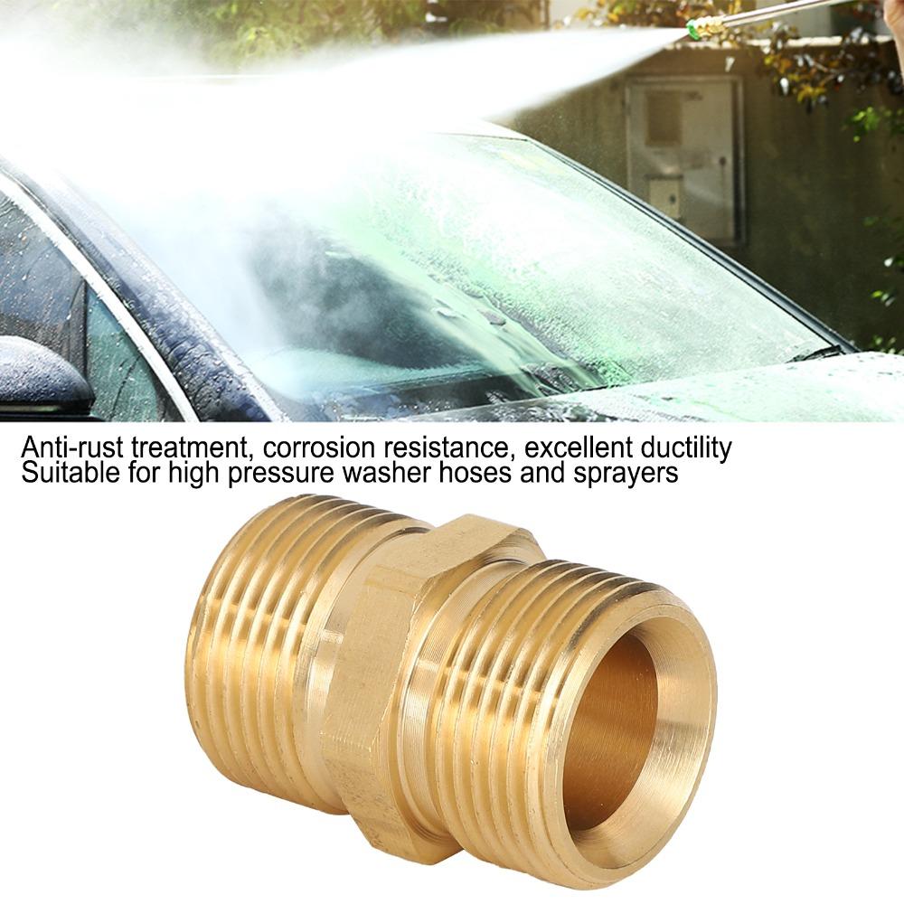 2pcs M22 Metric Thread Pressure Washer Adapter  Pressure Washer Hose Extension