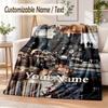 Die drei Fragezeichen Custom Name Flannel Throw Blanket Soft Warm for Sofa Bed Indoor Home Use