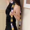 Коллокация Одежда Аксессуары Длинные Узкие Шарфы Радужная Полоска Шаль Женская