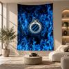Decorative Tapestry,Club Brugge FC Printed Wall Art, Lightweight Wall Hanging For Bedroom Background