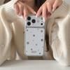 Новый Чехол для Телефона 2026 Серебряная Звезда в Горошек Для iPhone 17 Pro 16 15 14 Pro Max с Гальванизированной Рамкой Тонкий Ударопрочный Чехол