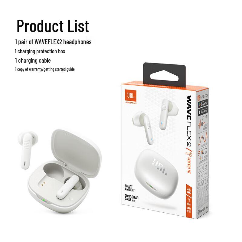 JBL Wave Flex 2 True Wireless Half-In-Ear Earbuds