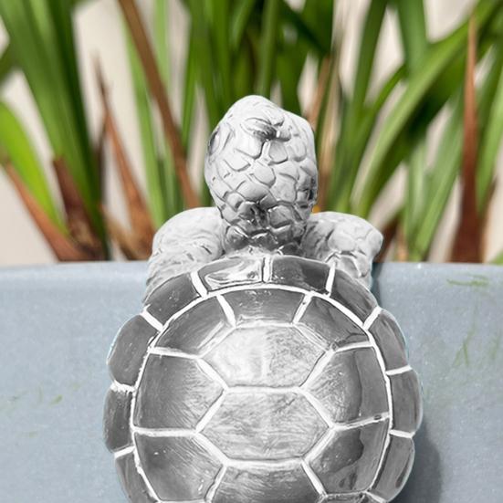 Статуэтка черепахи, цветочный горшок, ваза, подвесной горшок, черепаха, статуэтка морского животного, скульптура, украшение для внутреннего и наружного сада, орнамент