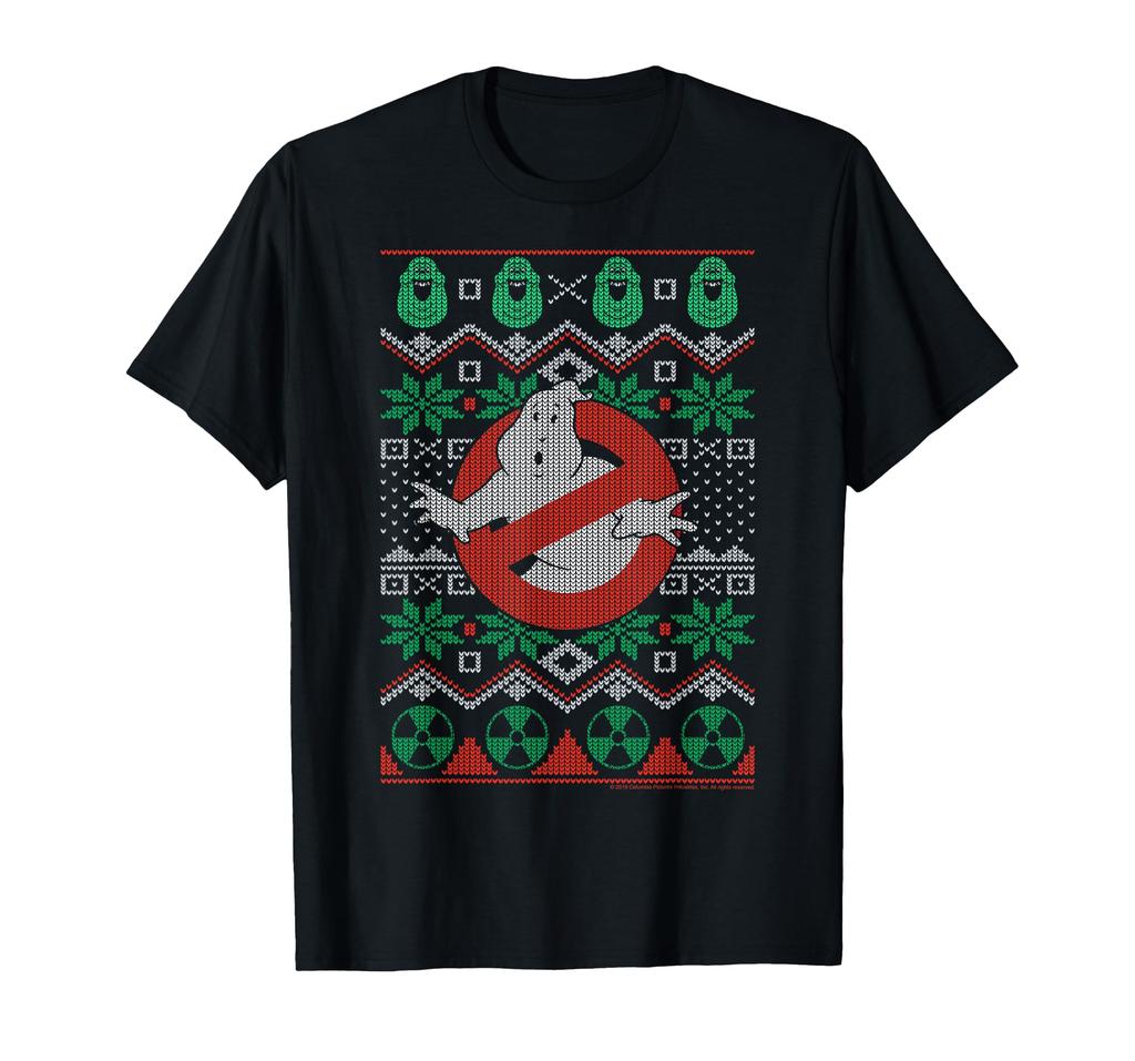 Ghostbusters Ugly Sweater Collage Knit T-Shirt