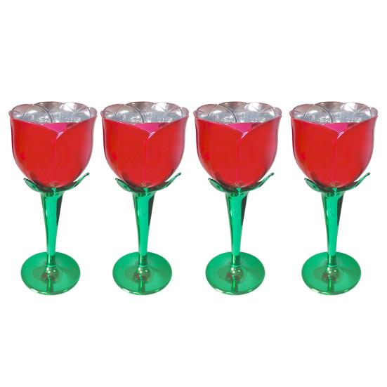 1/2/4 шт. бокал для вина в форме цветка розы, бокалы для вина для коктейлей, напитков, ресторанов, кофе-баров