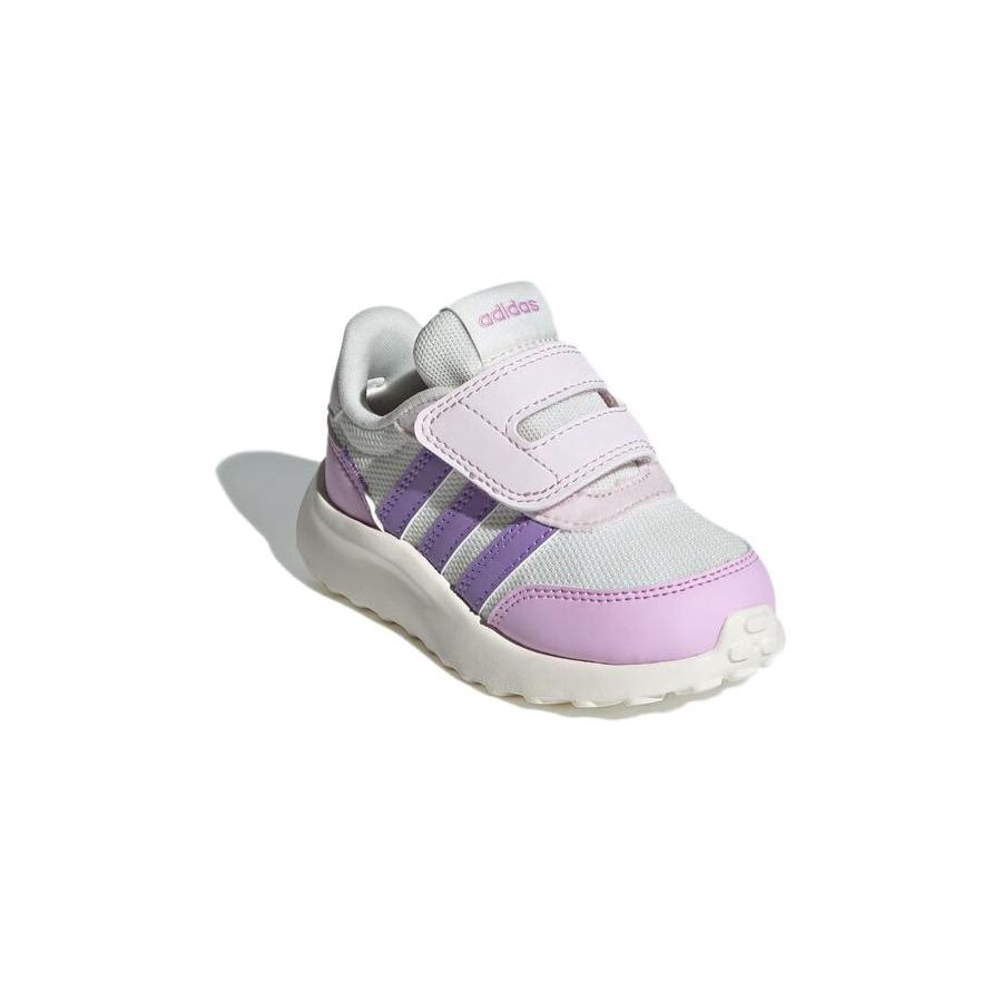 Adidas Neo Run 70S Soft Sole Comfortable Non-Slip Wear-Resistant Low-Top Walking Shoes Baby Shoes White Pink ID1155