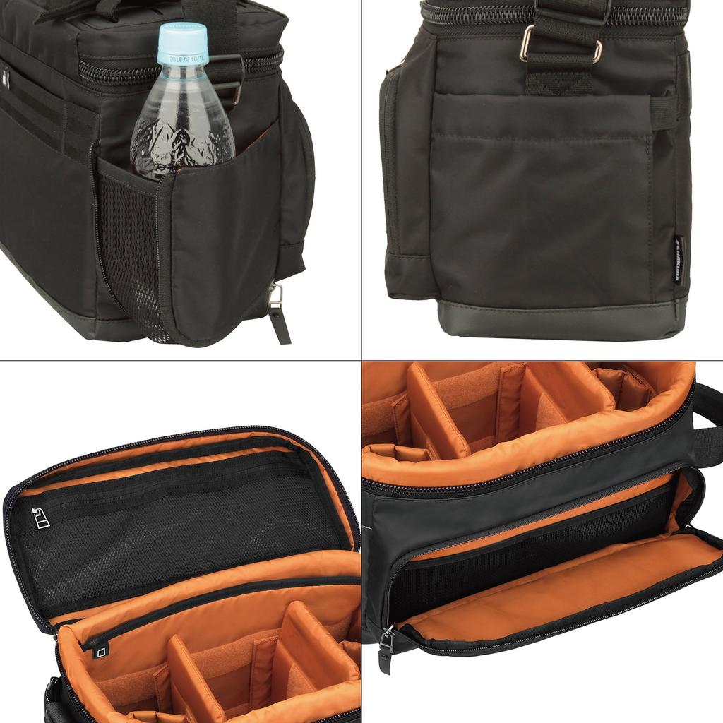 Сумка для фотокамеры HAKUBA PlusShell Bros Плечевая сумка M 8.7L Водонепроницаемая ткань Легкий тип Черный SP-BS-SBMBK