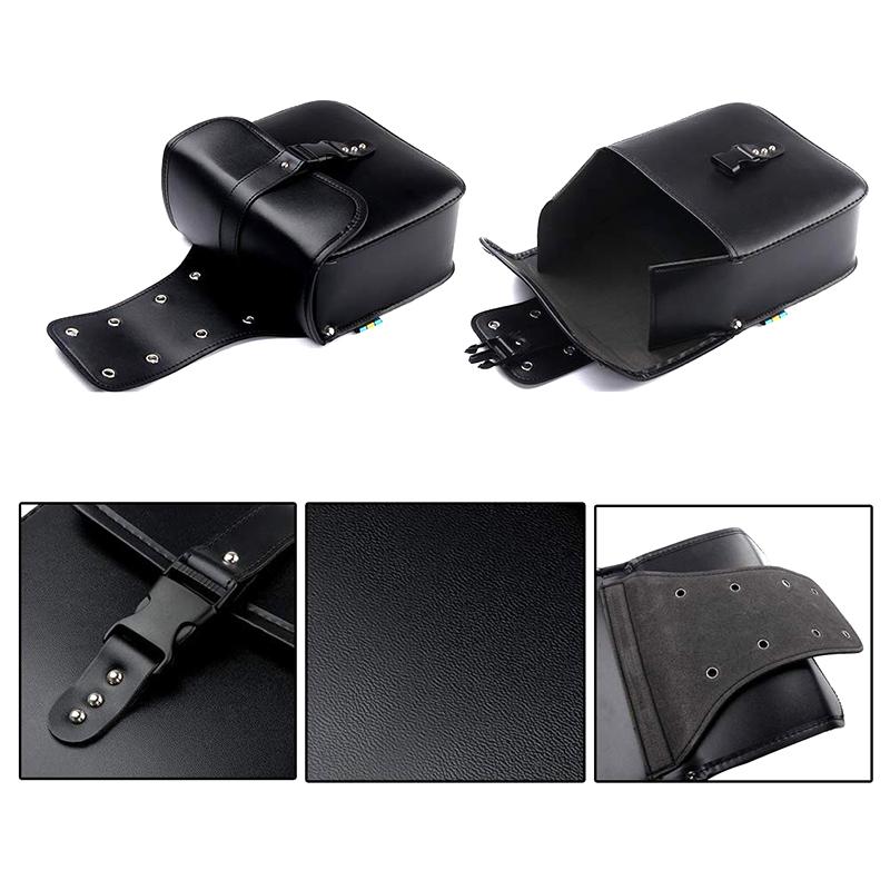 Ретро PU кожа Мотоциклетная седельная сумка Седельные сумки Подсумок Чехол для хранения Боковой багаж Сумка на бак Водонепроницаемые Мотоциклетные аксессуары