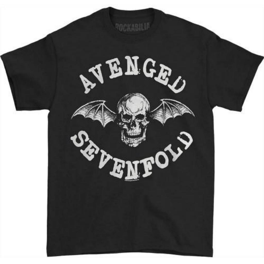 Avenged Sevenfold Унисекс Взрослая Классическая Хлопковая Футболка Смертоносная Летучая Мышь